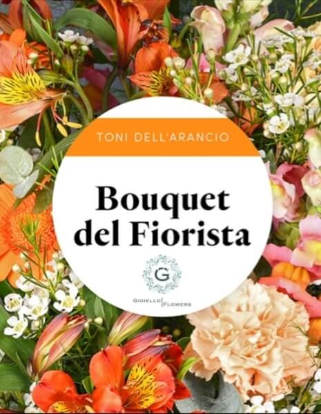 Bouquet del fiorista toni dell'arancio