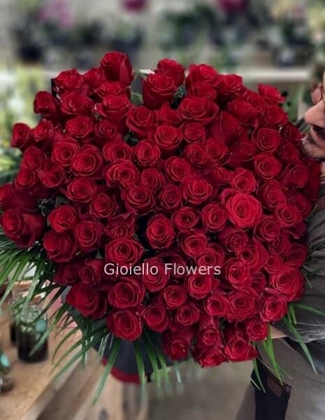 Rose rosse SENZA CONFEZIONE per numero di steli 40/50 cm